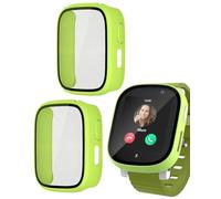 MYGLOAR 2 Pack for Xplora XGO 3/ Xplora Kidzi - Full Protection with HD Tempered Glass Screen Protector, Ultra Thin Anti-Scratch Protective Case for Xplora - Green