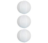 MYGLOAR 3 Pieces Lampshade, White Round Lantern, Hanging Lamp for Lampshade, Round Paper Clock, 7.8 Inch Fabric Lampshade Small Lampshades Chandeliers, Round White