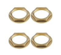 MYGLOAR 4 Pack Kitchen Sink Faucet Back Nuts 3/4 Inch for Bathroom, Sink, Faucet, Mixer Tap, Round Flange Backnut, Faucetlock, Flange Nuts