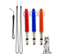 MYGLOAR Dog Whistle 3 Pcs High Frequency Dog Whistle, Silent Dog Whistle, Call, Listen to Bark and Train Your Dog, Adjustable Frequency