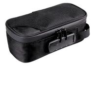 mygreenthumbs Black Smell Proof Bag with Combination Lock - Discreet Lockable Travel Organizer for Personal Storage, Elegant Stash Bag for Home or On-the-Go Use