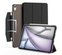 MYGROO for iPad Air 11 Inch Case (2025) M3/M2, iPad Air 7th/6th/5th/4th Gen Case (2024/2022/2020) 10.9 Inch, Trifold Smart Cover with PC Back, Auto Sleep and Wake, Slim and Lightweight,Noble Black