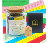 MYGTCIS Read Me When Bible Verses Jar For Emotions And Feelings,Scripture Jar,Color-Coded Bible Verses,God'S Encouragement,Mental Health, Devotional Gift,Christian Devotional Jar