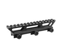 MyHaing 145MM Length 14 Slot 21MM to 21MM Increasing Height Bridge See Through W/P Guide Rail Riser Mount For Scope Red Dot Base Adapter