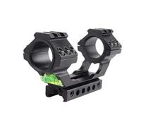 MyHaing Cmpact 25.4MM/30MM Dual Scope Rings P/W Replace Arbitrarily 11MM/20MM Rail Mounts with Bubble Spirit Level+Top Rail