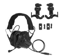 MyHaing Electronic Earmuffs Headset Sound Pickup Noise Reduction Headphone Helmet Head Mounted Dual Use+PTT