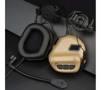 MyHaing Electronic Earmuffs Headset Sound Pickup Noise Reduction Helmet Headphone+PTT