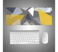 MyHaing Multi Specification Mousepad Desk Work Pad Irregular Straight Lines E-Sports Non-Slip Rubber Base Textured Wear-Resistant Mouse Mat AA-017-E