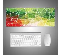 MyHaing Multi Specification Mousepad Desk Work Pad Irregular Straight Lines E-Sports Non-Slip Rubber Base Textured Wear-Resistant Mouse Mat AA-017-F