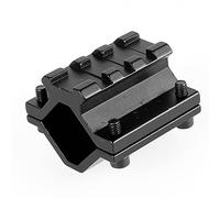 MyHaing Universal Cylinder Mount with W/P System Rail 3 Slot for Diameter 20mm-28mm Flashlight Laser