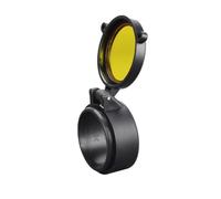 MyHaing Yellow Optical Lens Protective Cover Single Tube Telescope Dust Cover Aiming Scope Scratch Resistant Rebound Cover 30-69MM Diameter