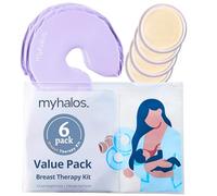 MyHalos Breast Therapy Gel Pads, Hot & Cold Pack for Breastfeeding