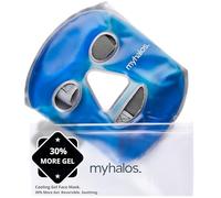MyHalos Cooling Face Mask, Hot or Cold Gel Ice Pack for Migraine & Swelling