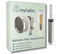 MyHalos® Handheld Filtered Shower Head with Handheld Handle - High Pressure Shower Heads with Filter to Reduce Chlorine & Soften Water - Easy to Install Detachable Filtered Shower Head for Hard Water