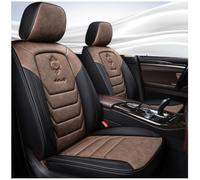 MYHAZCVD Universal Leather Car Seat Covers for Alfa Romeo 4C(960) 4C Spider(960) 145(930A) 146(930B) 146 Ti(930B)，5-seater Accessories Brown