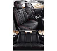 MYHAZCVD Universal Leather Car Seat Covers for Audi A1 A3 A4 A5 A6 A7 A8 A4L A6L A8L Q2 Q3 Q5 ，5-seater Accessories Black with red trim