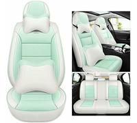 MYHAZCVD Universal Leather Car Seat Covers for Audi Alfa Romeo 159 Lada Granta，5-seater Accessories Green