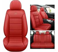 MYHAZCVD Universal Leather Car Seat Covers for Bmw 8Er G14 2.Gen Cabriolet Convertible Roadster 2018-2022,5-seater Accessories Red