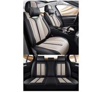 MYHAZCVD Universal Leather Car Seat Covers for Bmw E46 E90 E39 E60 E36 G30 E30 E34 E38 E53 F30 F10 E70，5-seater Accessories Black and white