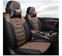 MYHAZCVD Universal Leather Car Seat Covers for Land Rover Range Rover Evoque Range Rover Evoque Van ，5-seater Accessories Brown