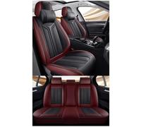 MYHAZCVD Universal Leather Car Seat Covers for Mazda Tous Les Modèles Mazda 3 5 6 8 Cx-5 Cx-7 Mx-5 Cx-9 Cx-4，5-seater Accessories Black and red