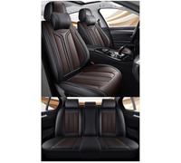 MYHAZCVD Universal Leather Car Seat Covers for Mercedes Benz Cla Gls Gla Glc A B C E Klasse，5-seater Accessories Black and brown