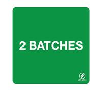 MyHealth 500 Prescription Alert Labels - 2 BATCHES - 38mm x 38mm