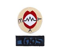 MyheroCos White Beanie Knitted Hat Winter Warm Embroidered Beanie Cap Soul Eater Hat Cosplay Accessories for Halloween