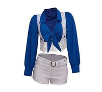 MyheroCos Women's Field Star Sexy Cheerleader Costume High School Girls Cheerleading Uniform Sports Team Two Piece Set (XS)