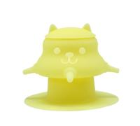 MYHJL 230ML Silicone Puppy Feeder for Multiple Puppies, Puppy Milk Feeder Puppy Bottles for Nursing Station with 4 Teats for Kittens, Puppies, Rabbits, Pigs Nursing Supplies (Yellow)