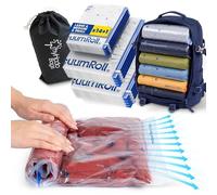 myHodo Travel Vacuum Storage Bags (14+1 Pack) - Reusable Compression Bags with Double-Zip Seal, Smart Space Saver for Clothes, Versatile Packing for Travels, Luggage, Suitcase & Backpack