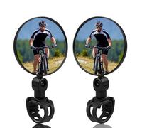 MYHOGOOD 2 Pcs Bike Mirror, Bicycle Rear View Mirror for 15-35 mm Handlebars, 360° Adjustable Bike Mirrors Convex Mirrors, Cycle Mirrors for Mountain Road Bikes, Electric Bikes, Motorcycle, Easy to In