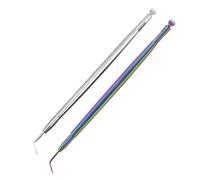 MYHOGOOD 2 Pcs Eyelash Lift Perm Tool, 2 in 1 Stainless Steel Lash Separator and Lash Lift Tool, Professional Lash Lift Rods Eyelash Separating Comb Tool for Eyelash Tinting Curling Extensions