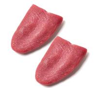 MYHOGOOD 2 Pcs Fake Tongue, Artificial Tongue Gross Jokes Tongues Prank Tricks, Halloween Realistic Tongue False Tongue Horrific Tongue Prop Tricks for Adults and Kids