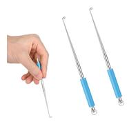 MYHOGOOD 2 Pcs Fishing Hook Remover, Stainless Steel Quick Fishing Hook Remover Descending Device Detacher Tool, Fishing Disgorger Fly Fishing Hook Extractor Accessories with Storage Tube
