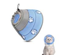 MYHOGOOD Adjustable Cat Recovery Collar & Cone, Soft, Lightweight and Breathable, Stops Licking After Surgery and Injuries for Cats, Puppies, Small Dogs