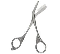 MYHOGOOD Eyebrow Scissors with Comb, Stainless Steel Eyebrow Trimmer for Women Men, Scissors Hair Eyebrows Removal Tool, Precision Eye Brow Comb Scissor for Face Hair Grooming (Grey)
