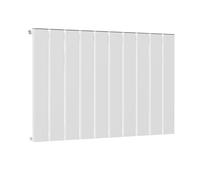 MYHOMEWARE 1022mm x 600mm Single Aluminium Panel Radiator in White - Model Lena - Wall-mounted