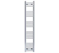 Myhomeware 300mm Wide Straight Chrome Bathroom Towel Rail Radiator For Central Heating Designer UK (300 x 1600mm)