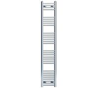 MYHOMEWARE 300mm x 1700mm Straight Chrome Bathroom Towel Rail Radiator For Central Heating Designer UK