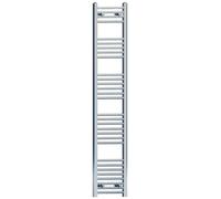 MYHOMEWARE 300mm x 1700mm Straight Chrome Bathroom Towel Rail Radiator For Central Heating Designer UK