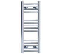 Myhomeware 300mm X 800mm Straight Chrome Bathroom Towel Rail Radiator For Central Heating Designer Uk