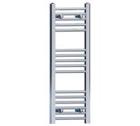 Myhomeware 300mm X 900mm Straight Chrome Bathroom Towel Rail Radiator For Central Heating Designer Uk