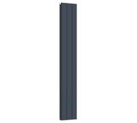 Myhomeware 305mm X 1800mm Double Aluminium Panel Radiator In Anthracite Grey - Model Lena - Wall-Mounted