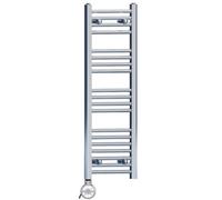 Myhomeware 400 X 1000 mm Chrome Electric Bathroom Heated Towel Rail Thermostatic Warmer Radiator Precise Control Terma Moa Element