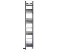 Myhomeware 400 X 1700 mm Anthracite Grey Dual Fuel Electric Radiator Bathroom Towel Rail Radiator With Standard Electric Element