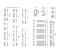 MYHOMEWARE 400 x 700mm Chrome Heated Bathroom Towel Rail Radiator - Central Heating UK With TRV Angled Valves