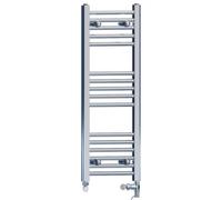 Myhomeware 400 X 900 mm Chrome Dual Fuel Electric Radiator Bathroom Towel Rail Radiator With Standard Electric Element