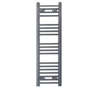 Myhomeware 400mm X 1000mm Anthracite Grey Heated Bathroom Towel Rail Radiator For Central Heating Elegant Designer In Uk