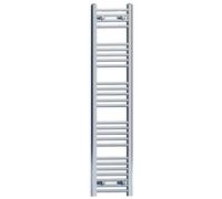 Myhomeware 400mm X 1400mm Chrome Heated Bathroom Towel Rail Radiator For Central Heating Elegant Designer Uk